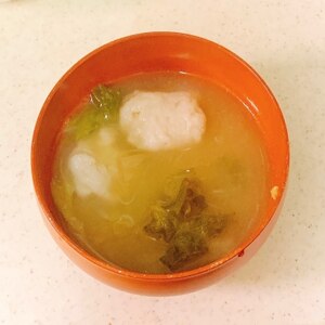 自然なとろみ♡里芋とえのきの中華スープ